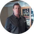 Portrait of multi-Grammy winning producer Darrell Thorp, a featured iZotope artist.