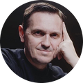 Portrait of sound designer Robert Dudzic, a featured iZotope artist for cinematic sound effects.