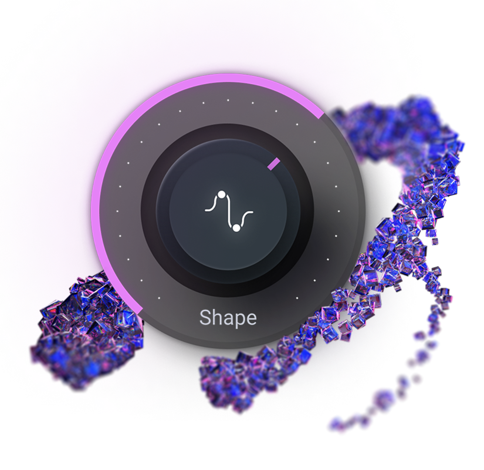 iZotope VEA  shape control dial
