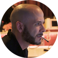 Portrait of Noah '40' Shebib, discussing his signature sound production with iZotope audio tools.