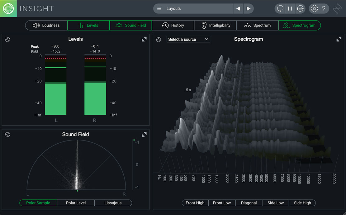 how to read rms on izotope insight