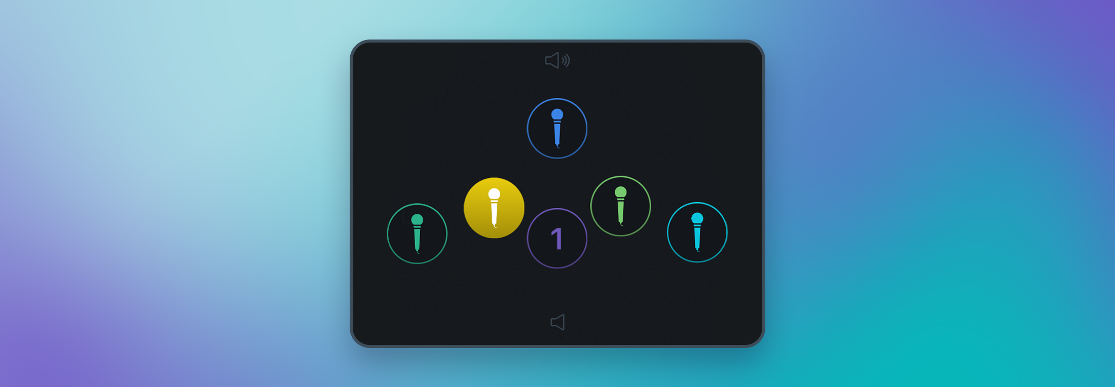 Learn how to get a great vocal mix with the Spire app for iOS screenshot of the visual mixer in the Spire app for iOS