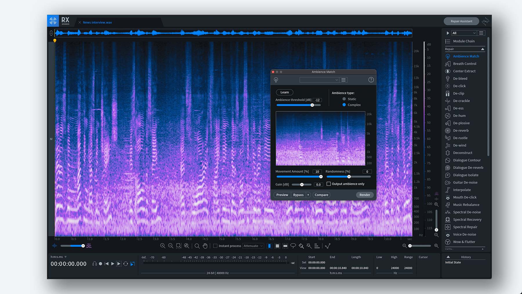 izotope rx 6 standard vs advanced