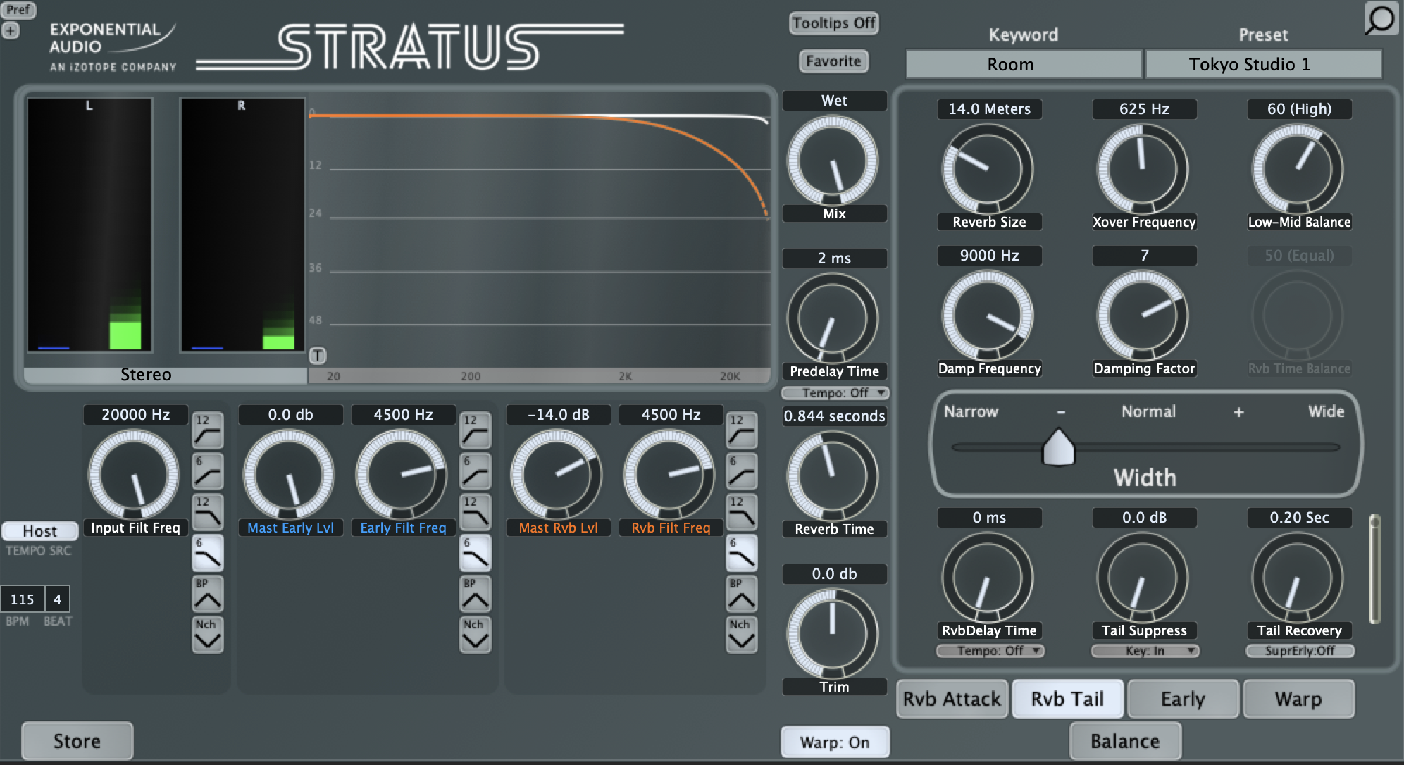Stratus reverb on left piano