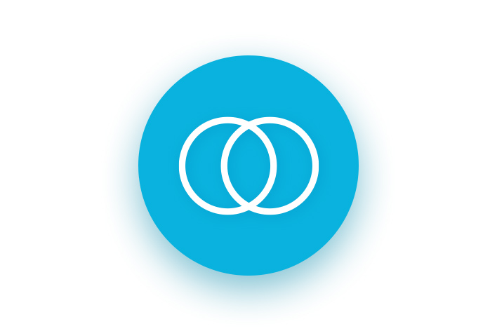 two interlocking rings
