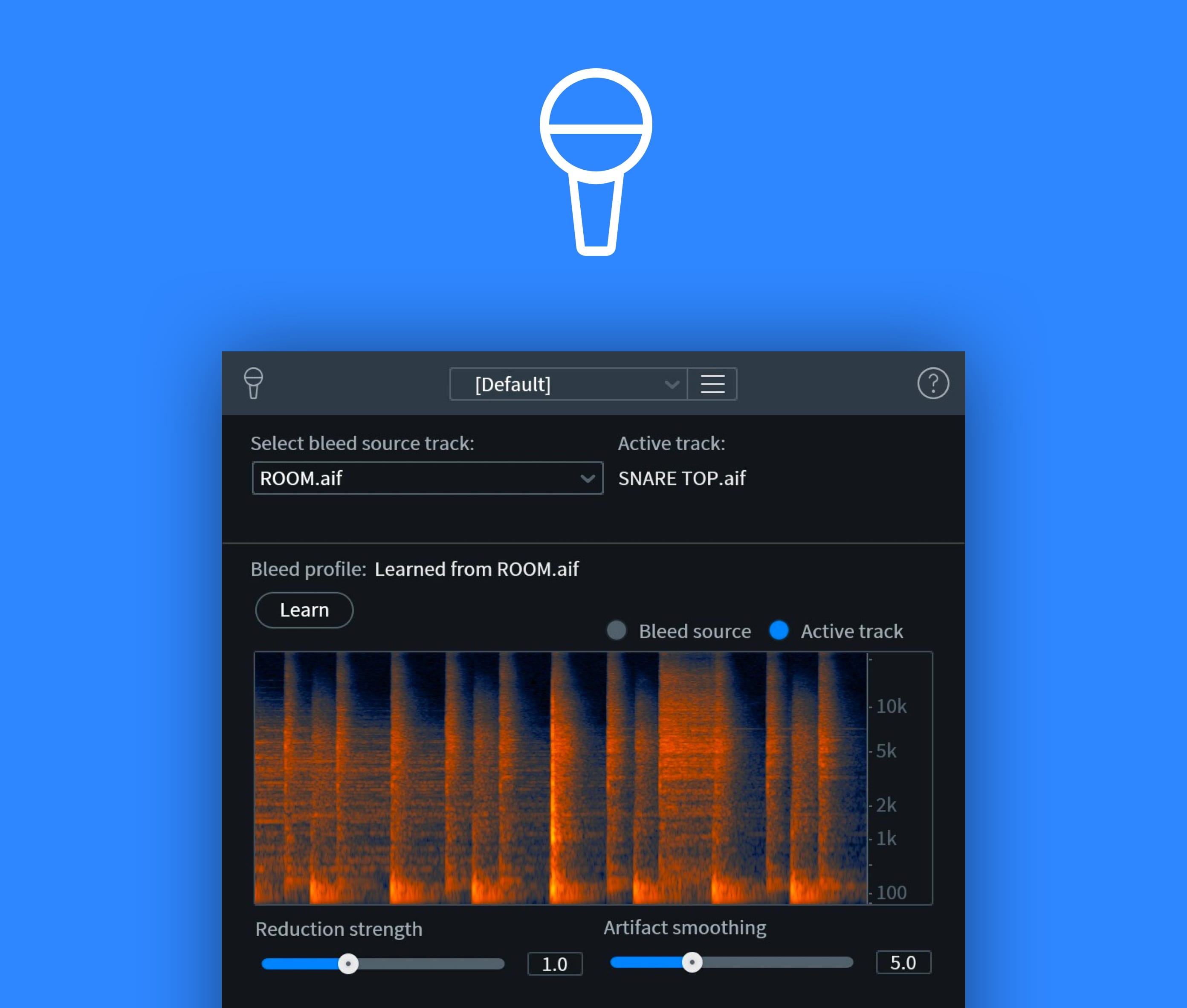 iZotope De-bleed module