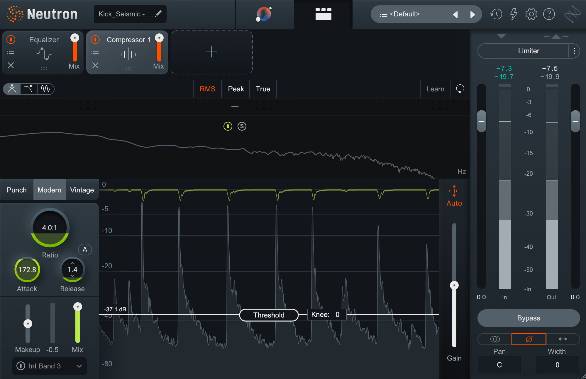 Using compression on the kick for punch with Neutron
