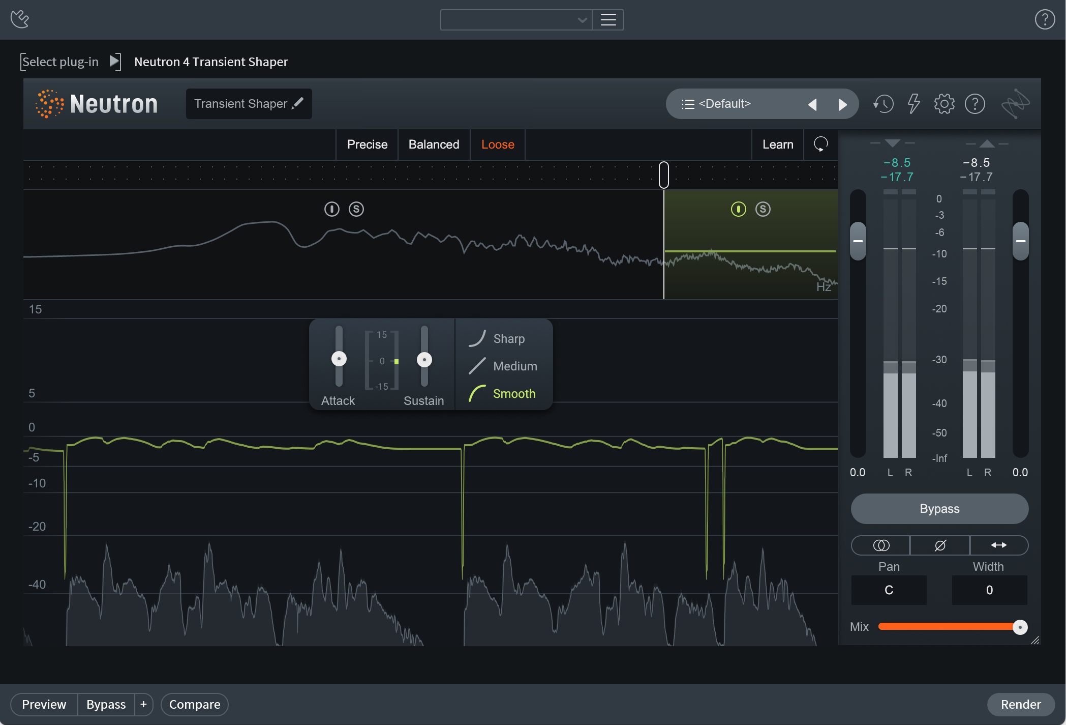 RX plug-in hosting of Neutron Transient Shaper