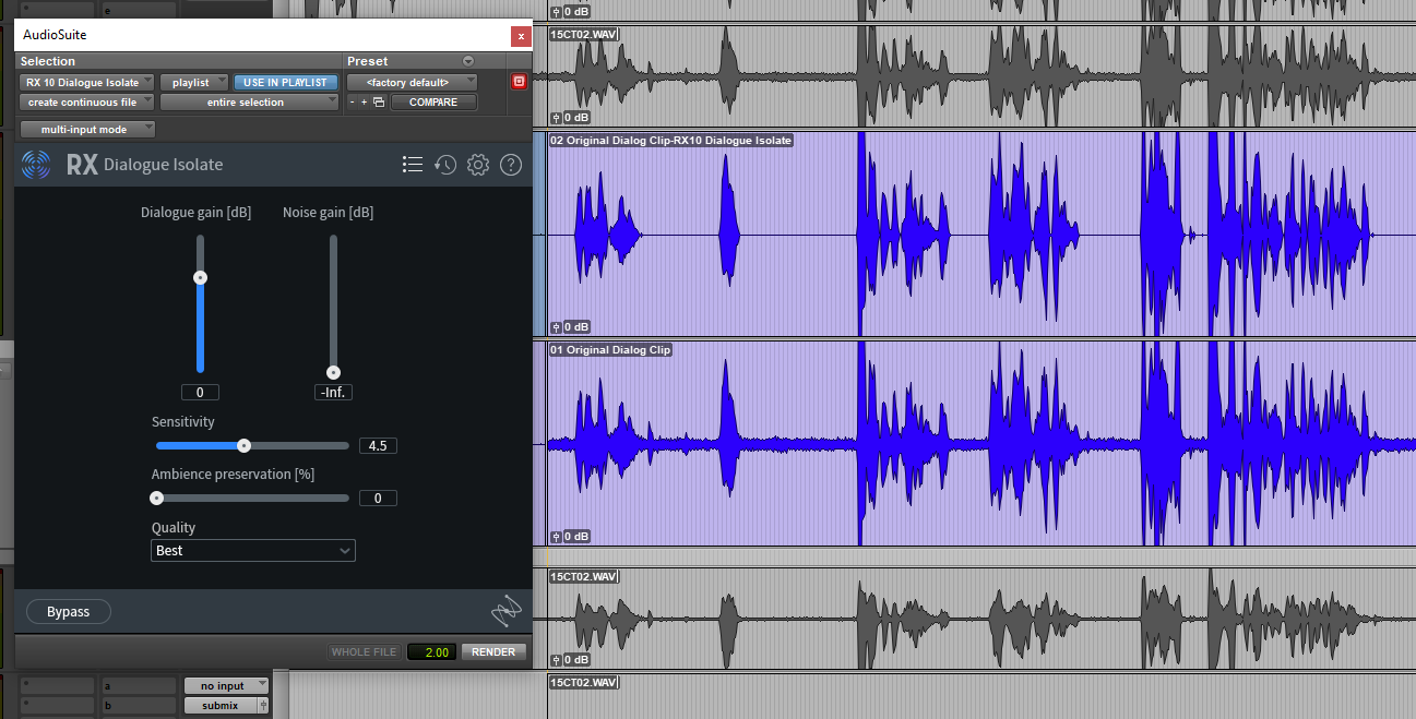 iZotope RX Dialogue