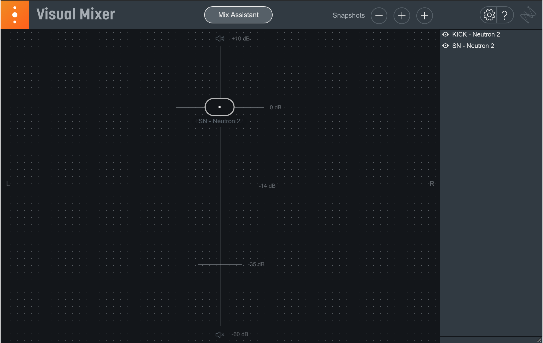 iZotope Visual Mixer