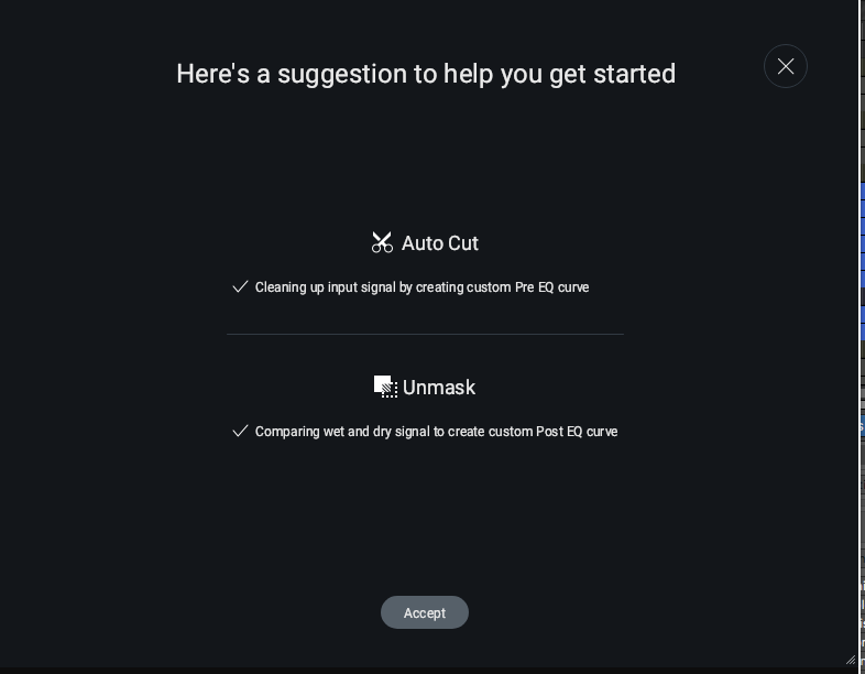 Reverb Assistant running