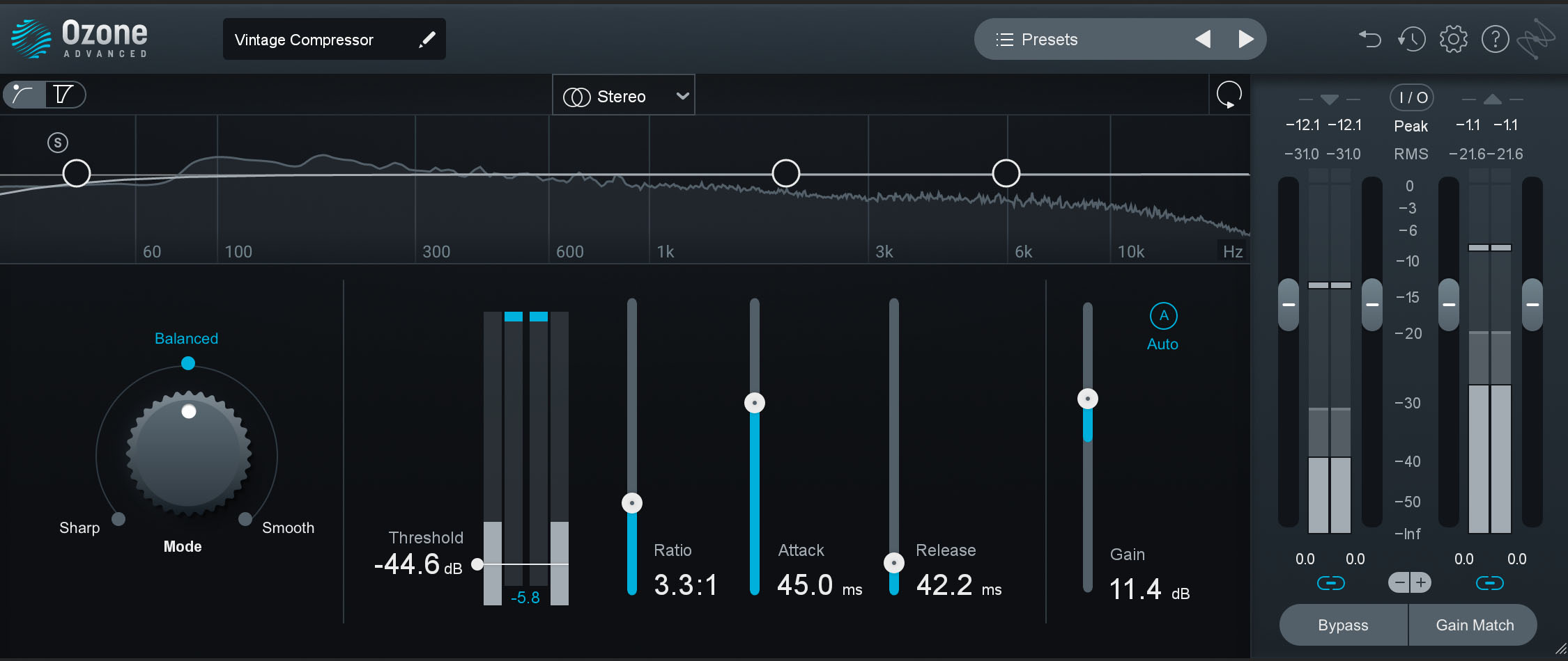 Ozone Vintage compressor on drum bus in parallel