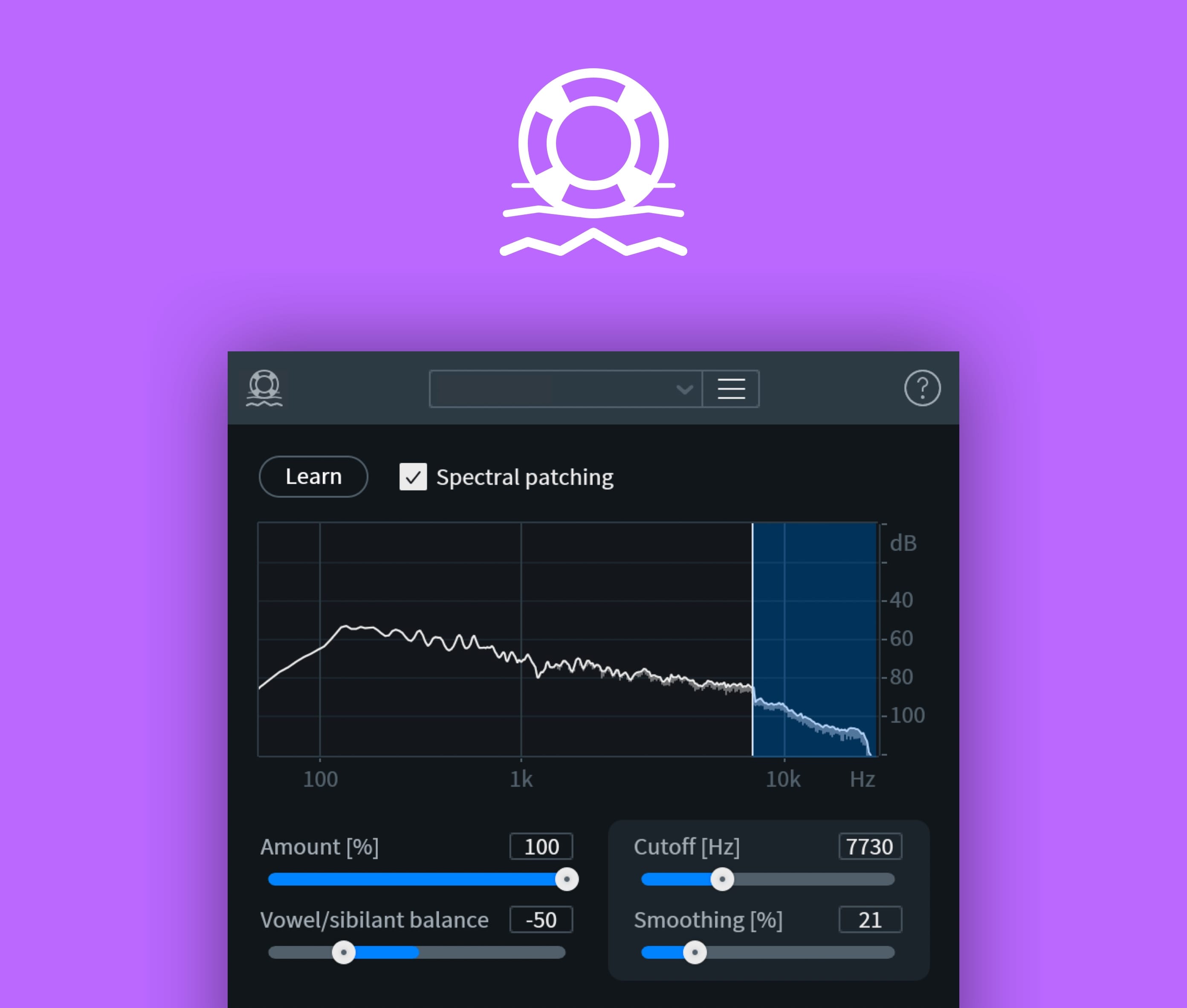 iZotope Spectral Recovery module