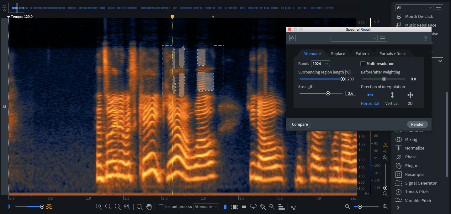 Spectral Repair
