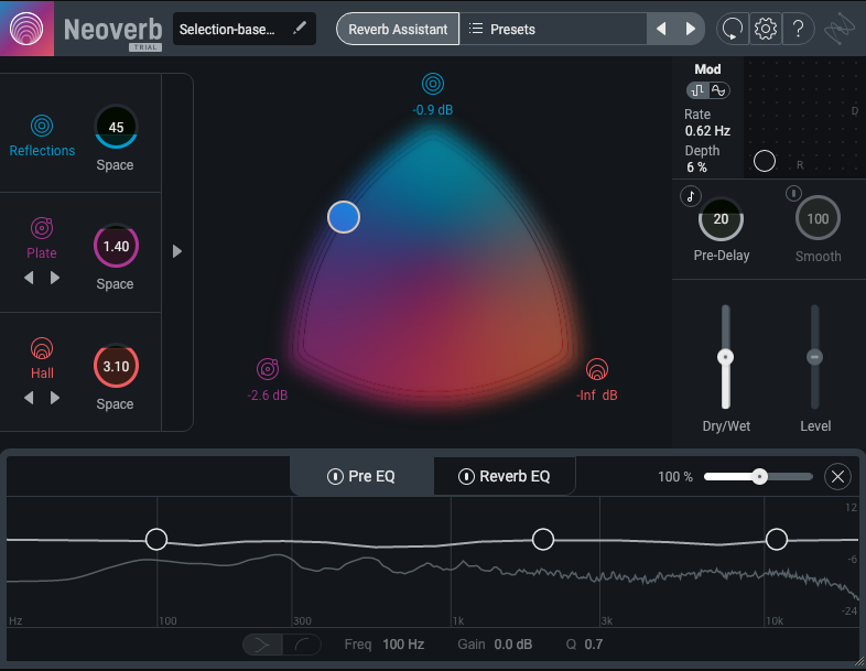 Reverb Assistant results