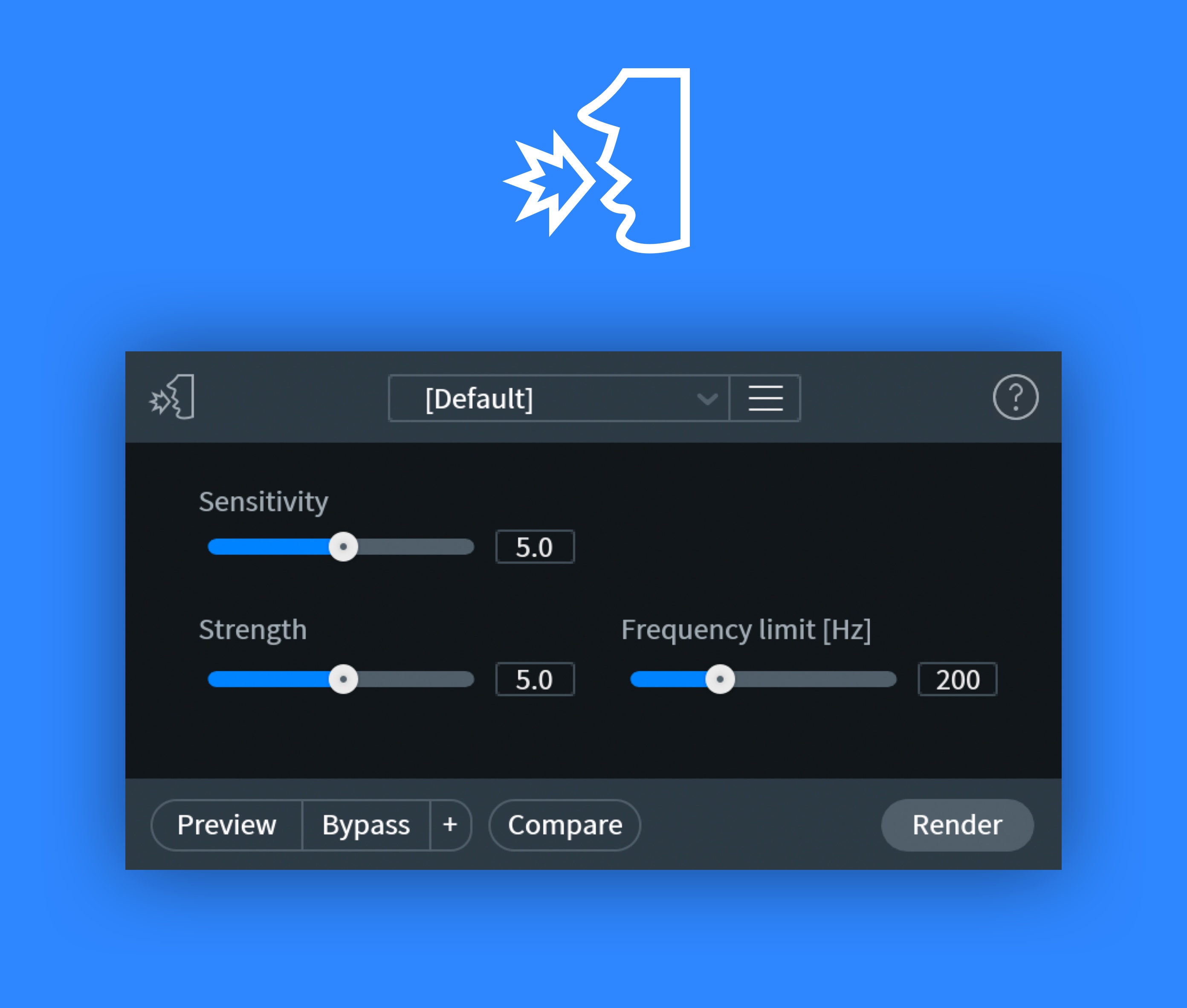 iZotope De-bleed module