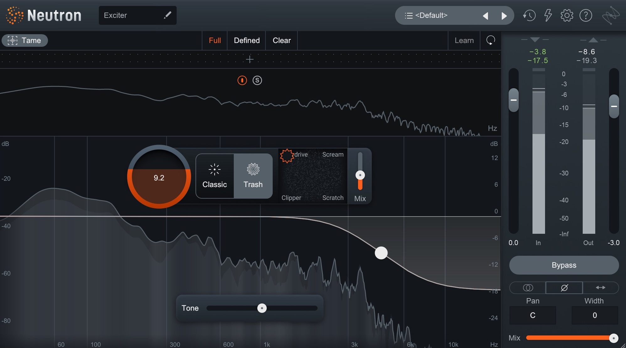 Neutron Exciter with Trash Mode
