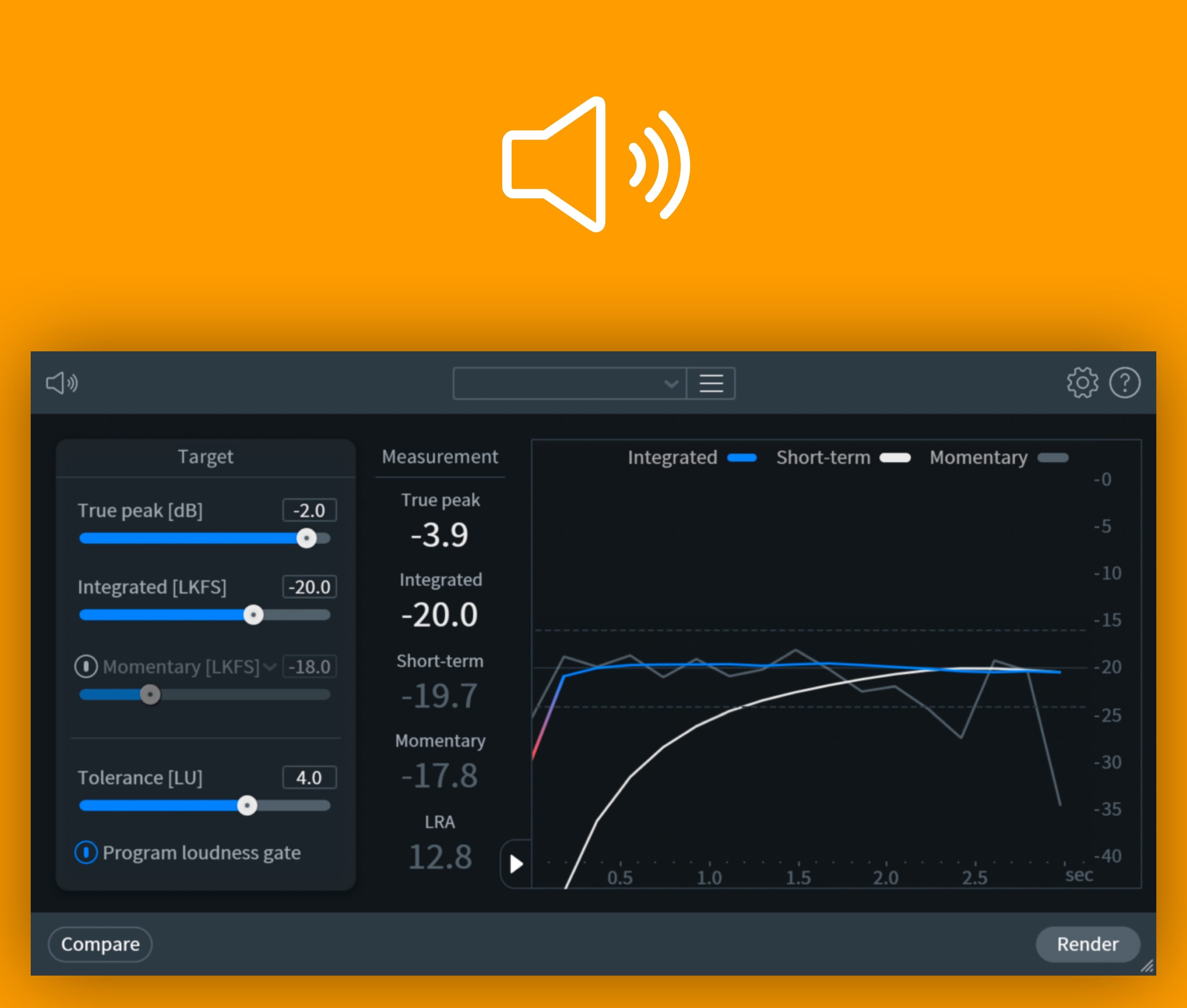 iZotope Loudness Control module