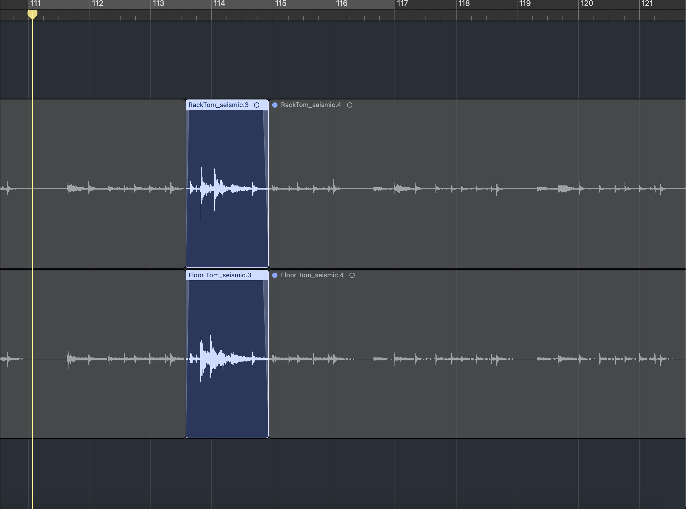 Cut out the unneeded noise from the toms