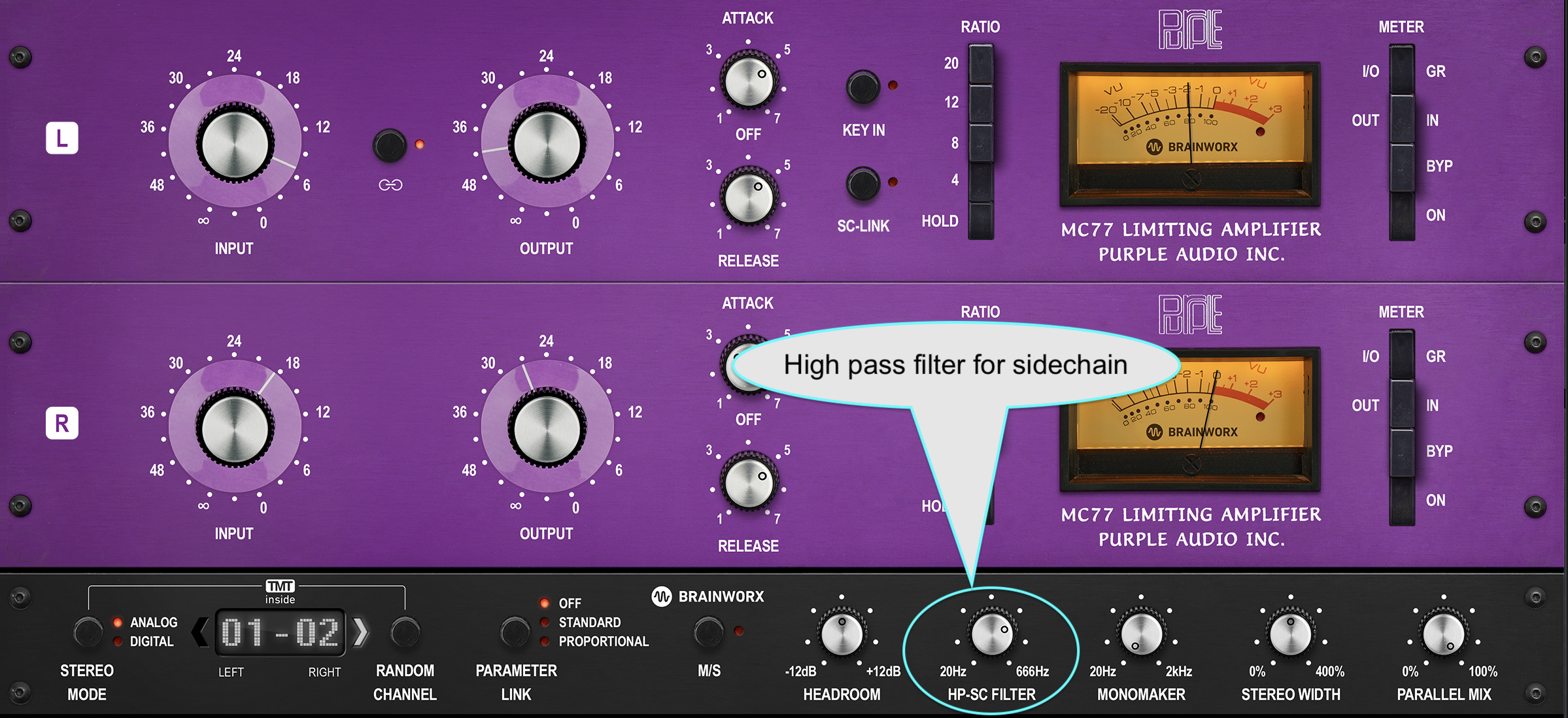 Purple Audio MC77 compressor