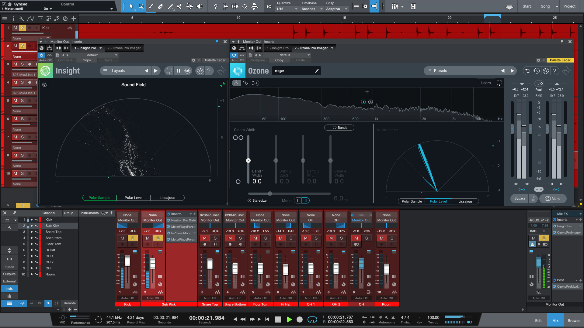 Using Insight or Ozone Imager for alignment