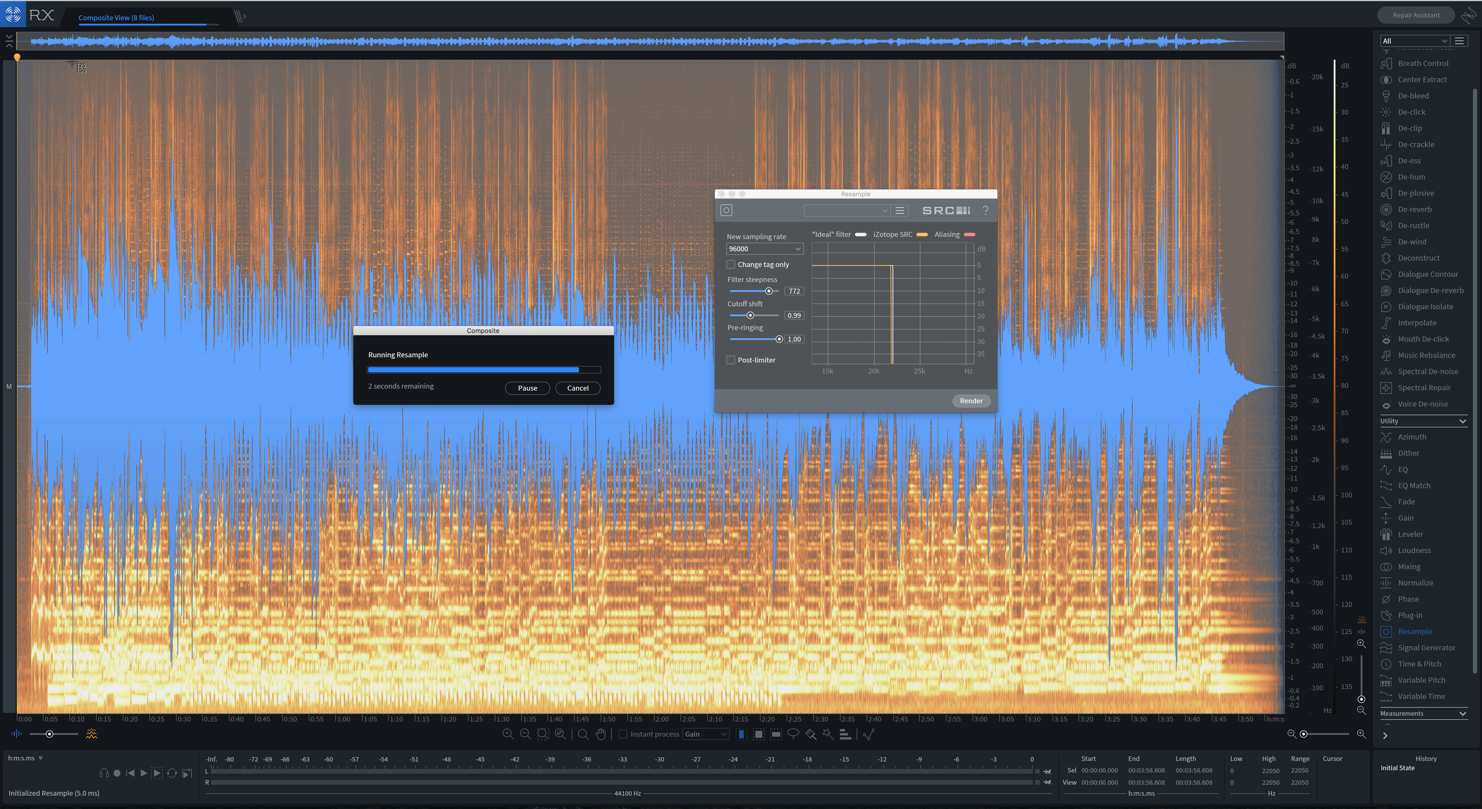 Upsampling with the Resample module
