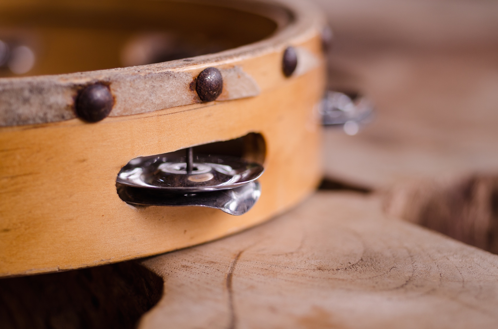 A tambourine is a classic percussion instrument.jpg