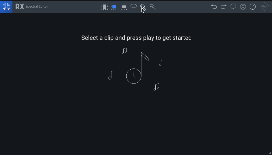RX Spectral Editor (ARA) waiting for audio to be transferred