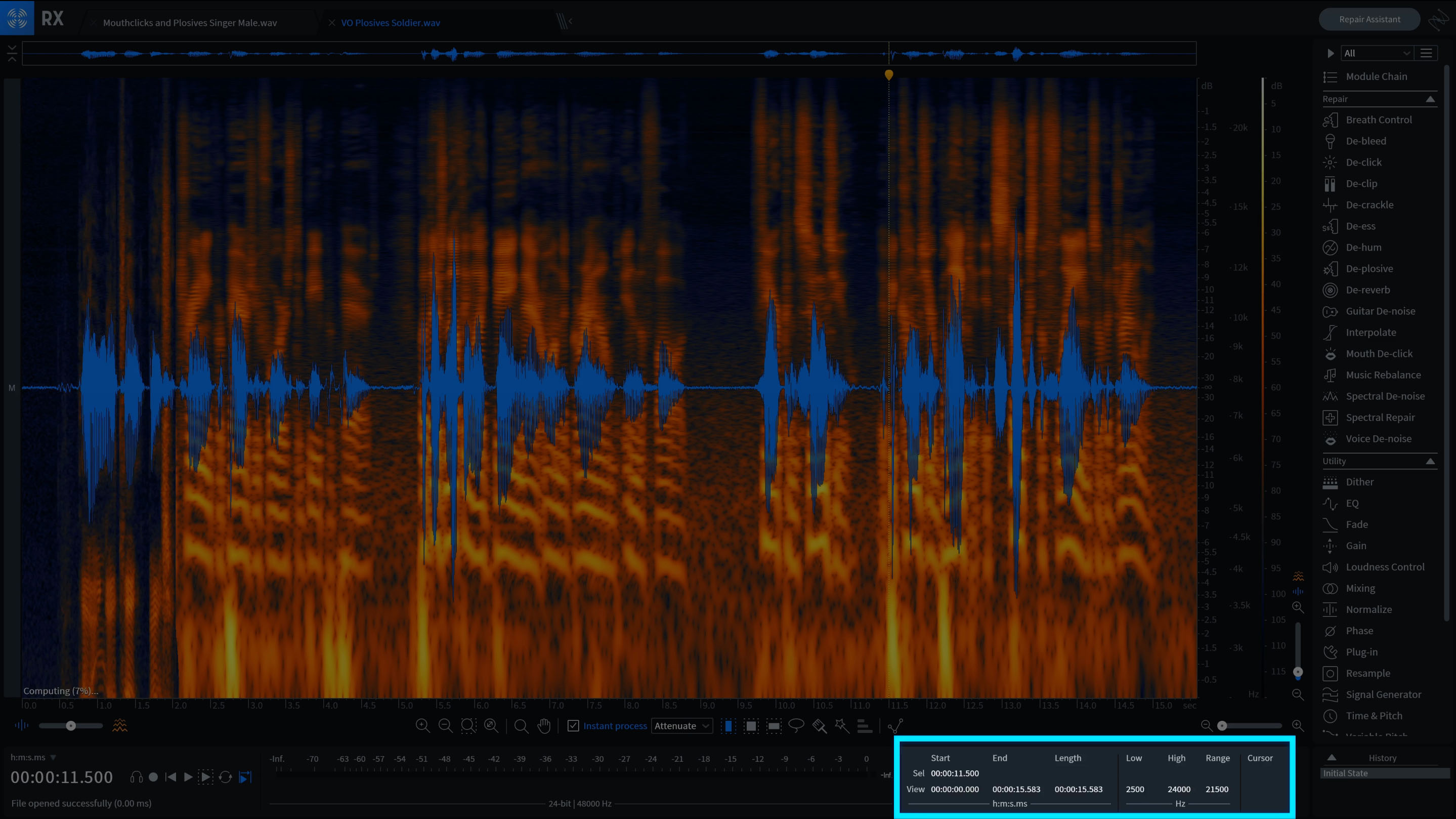 Achieve specific zoom levels or selection ranges with RX Pro for Music