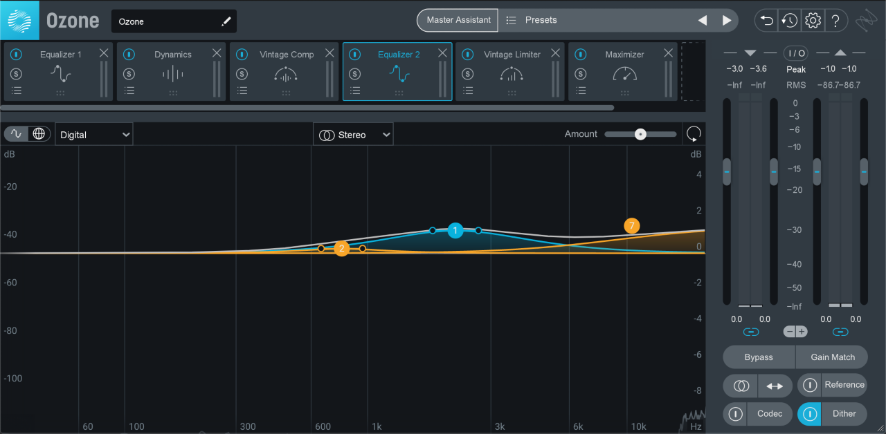 Using sweetening EQ in Ozone Pro