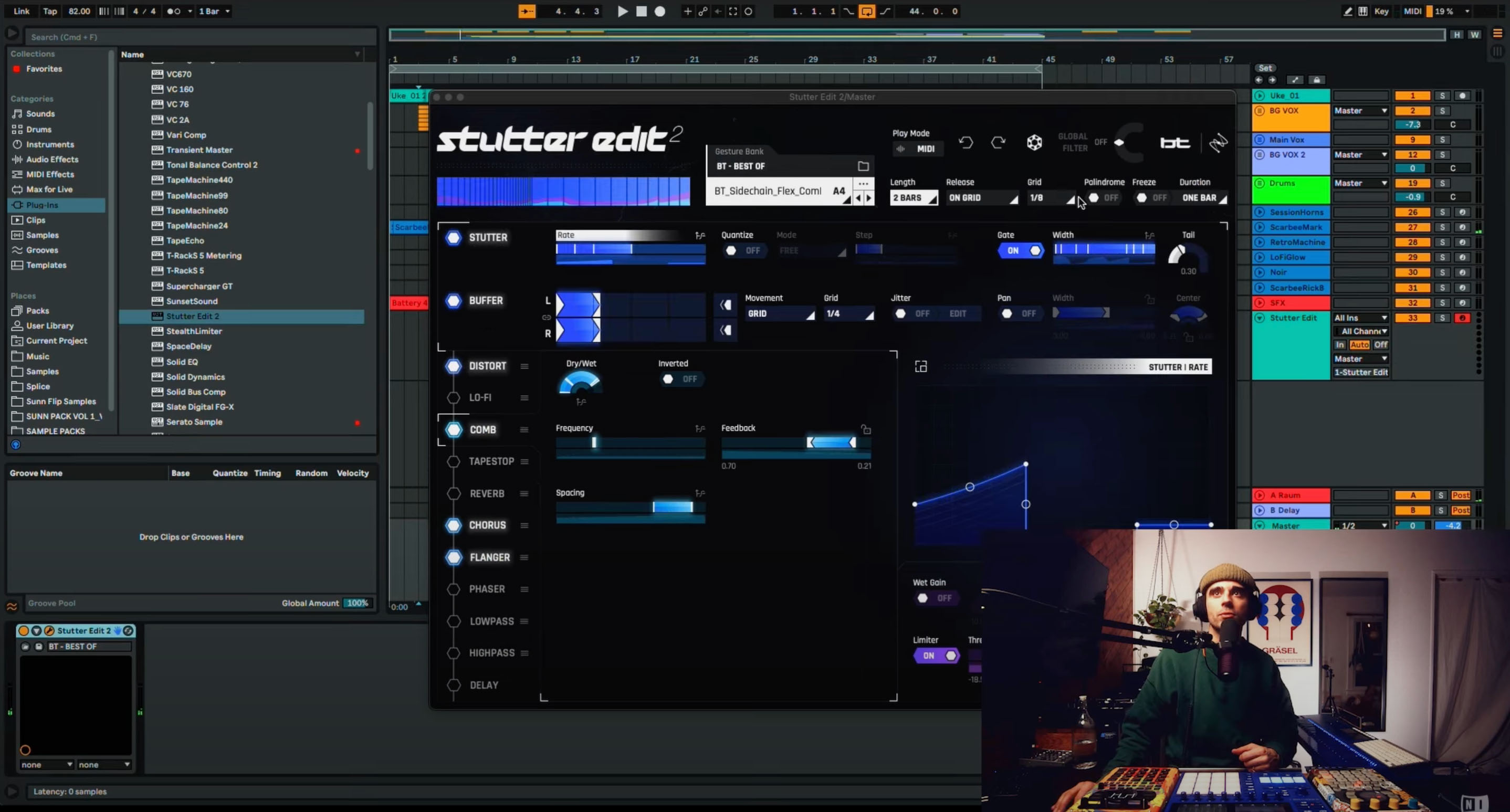 Adding some graininess with Stutter Edit
