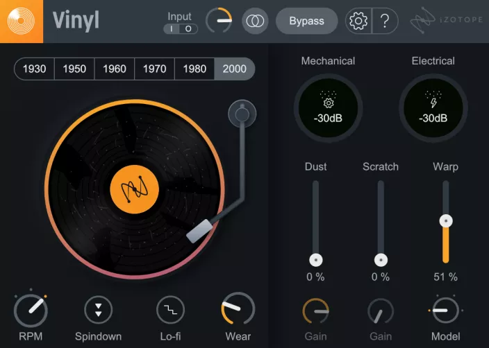 Izotope Vinyl Plug-In